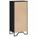 vidaXL Bibliotecă, negru, 50x31x106 cm, lemn prelucrat