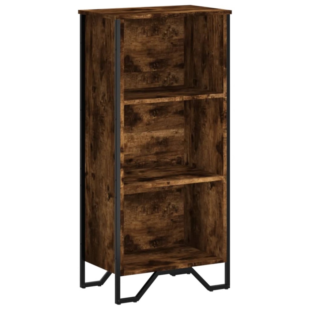 vidaXL Bibliotecă, stejar fumuriu, 50x31x106 cm, lemn prelucrat