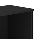 vidaXL Bibliotecă, negru, 50x31x137,5 cm, lemn prelucrat vidaXL Bibliotecă, negru, 50x31x137,5 cm, lemn prelucrat