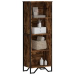 vidaXL Bibliotecă, stejar fumuriu, 50x31x137,5 cm, lemn prelucrat vidaXL Bibliotecă, stejar fumuriu, 50x31x137,5 cm, lemn prelucrat