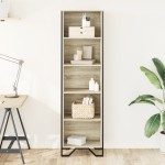vidaXL Bibliotecă, stejar sonoma, 50x31x169 cm, lemn prelucrat vidaXL Bibliotecă, stejar sonoma, 50x31x169 cm, lemn prelucrat