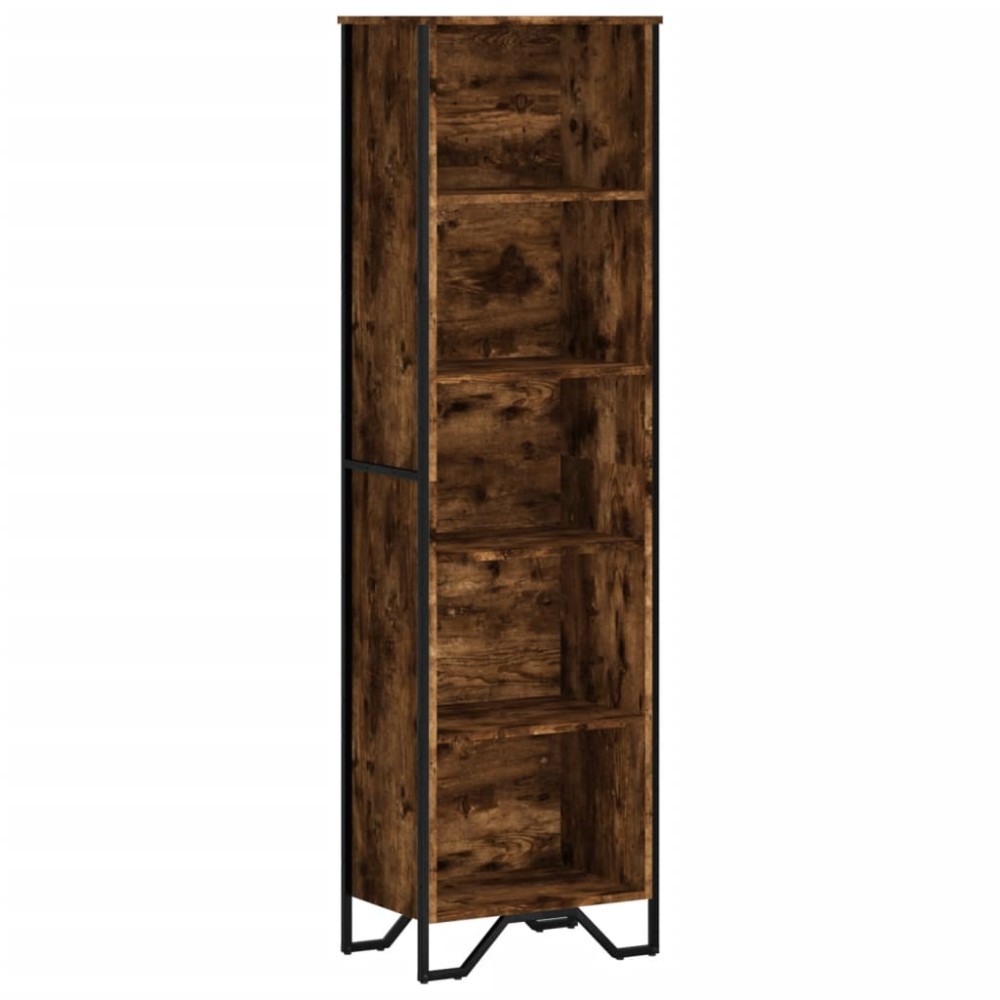 vidaXL Bibliotecă, stejar fumuriu, 50x31x169 cm, lemn prelucrat