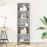vidaXL Bibliotecă, gri sonoma, 50x31x169 cm, lemn prelucrat vidaXL Bibliotecă, gri sonoma, 50x31x169 cm, lemn prelucrat