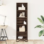 vidaXL Bibliotecă, stejar maro, 50x31x169 cm, lemn prelucrat vidaXL Bibliotecă, stejar maro, 50x31x169 cm, lemn prelucrat