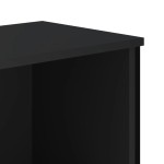 vidaXL Bibliotecă, negru, 80x31x74,5 cm, lemn prelucrat vidaXL Bibliotecă, negru, 80x31x74,5 cm, lemn prelucrat