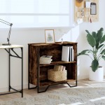 vidaXL Bibliotecă, stejar fumuriu, 80x31x74,5 cm, lemn prelucrat vidaXL Bibliotecă, stejar fumuriu, 80x31x74,5 cm, lemn prelucrat