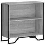 vidaXL Bibliotecă, gri sonoma, 80x31x74,5 cm, lemn prelucrat vidaXL Bibliotecă, gri sonoma, 80x31x74,5 cm, lemn prelucrat