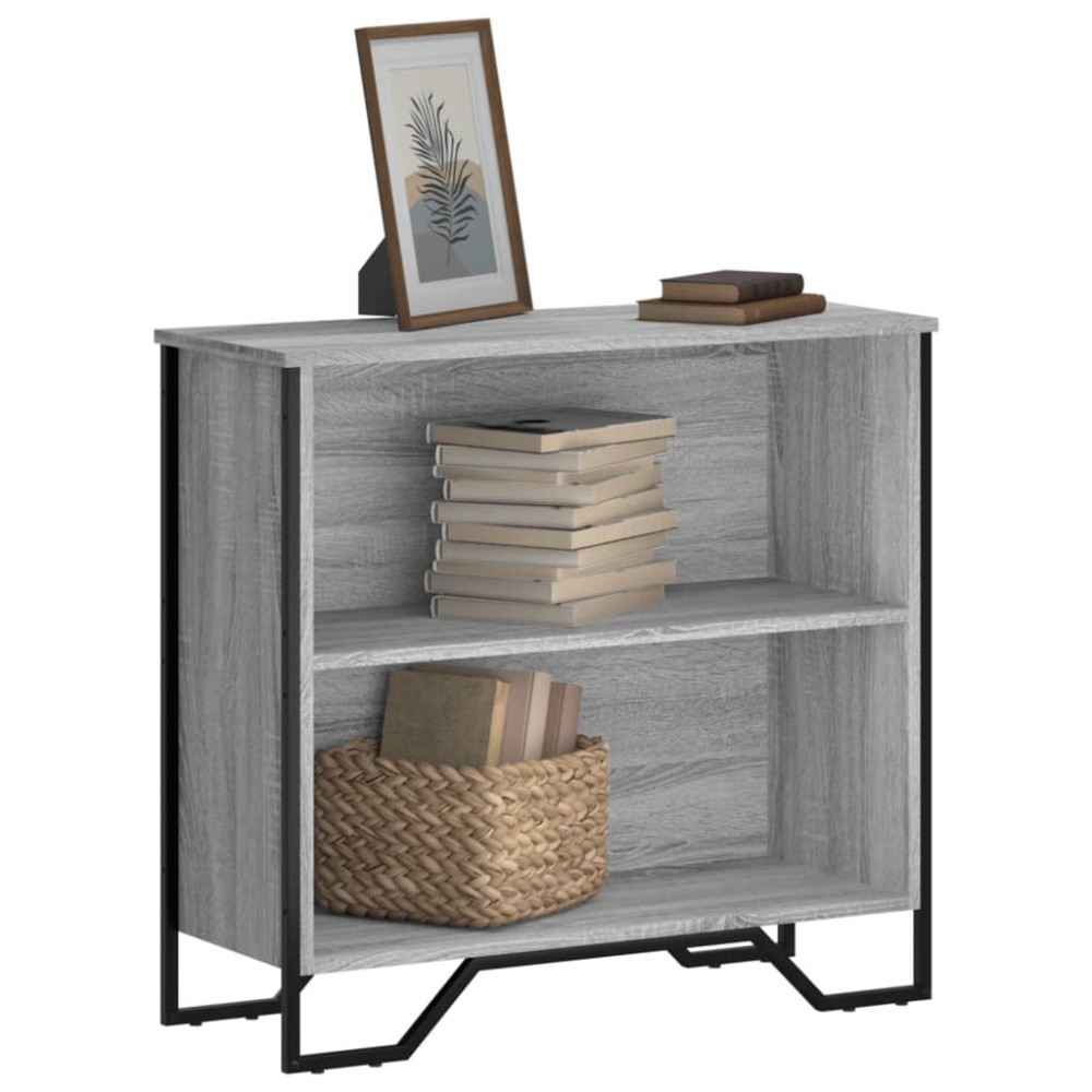 vidaXL Bibliotecă, gri sonoma, 80x31x74,5 cm, lemn prelucrat
