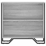 vidaXL Bibliotecă, gri sonoma, 80x31x74,5 cm, lemn prelucrat vidaXL Bibliotecă, gri sonoma, 80x31x74,5 cm, lemn prelucrat