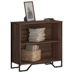 vidaXL Bibliotecă, stejar maro, 80x31x74,5 cm, lemn prelucrat vidaXL Bibliotecă, stejar maro, 80x31x74,5 cm, lemn prelucrat