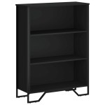 vidaXL Bibliotecă, negru, 80x31x106 cm, lemn prelucrat vidaXL Bibliotecă, negru, 80x31x106 cm, lemn prelucrat
