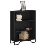 vidaXL Bibliotecă, negru, 80x31x106 cm, lemn prelucrat vidaXL Bibliotecă, negru, 80x31x106 cm, lemn prelucrat