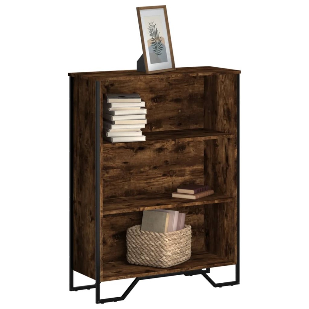 vidaXL Bibliotecă, stejar fumuriu, 80x31x106 cm, lemn prelucrat