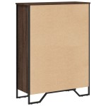 vidaXL Bibliotecă, stejar maro, 80x31x106 cm, lemn prelucrat vidaXL Bibliotecă, stejar maro, 80x31x106 cm, lemn prelucrat