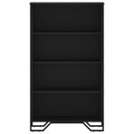 vidaXL Bibliotecă, negru, 80x31x137,5 cm, lemn prelucrat vidaXL Bibliotecă, negru, 80x31x137,5 cm, lemn prelucrat