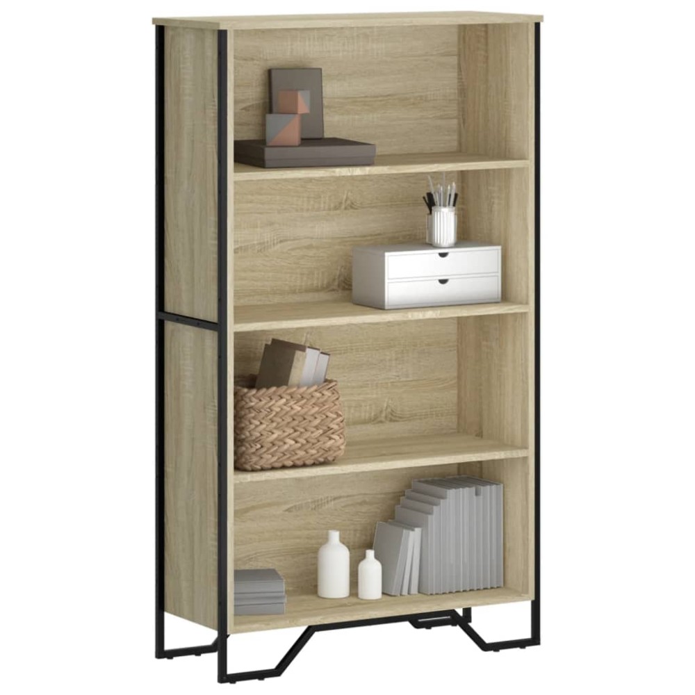 vidaXL Bibliotecă, stejar sonoma, 80x31x137,5 cm, lemn prelucrat