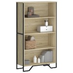 vidaXL Bibliotecă, stejar sonoma, 80x31x137,5 cm, lemn prelucrat vidaXL Bibliotecă, stejar sonoma, 80x31x137,5 cm, lemn prelucrat