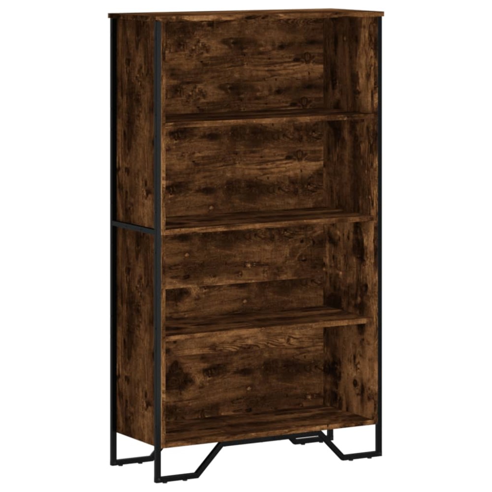vidaXL Bibliotecă, stejar fumuriu, 80x31x137,5 cm, lemn prelucrat