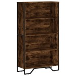 vidaXL Bibliotecă, stejar fumuriu, 80x31x137,5 cm, lemn prelucrat