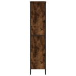 vidaXL Bibliotecă, stejar fumuriu, 80x31x137,5 cm, lemn prelucrat