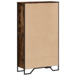 vidaXL Bibliotecă, stejar fumuriu, 80x31x137,5 cm, lemn prelucrat