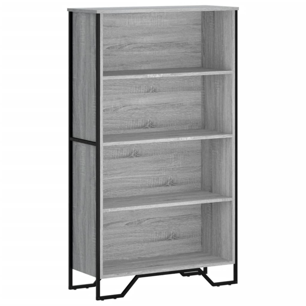 vidaXL Bibliotecă, gri sonoma, 80x31x137,5 cm, lemn prelucrat