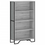 vidaXL Bibliotecă, gri sonoma, 80x31x137,5 cm, lemn prelucrat vidaXL Bibliotecă, gri sonoma, 80x31x137,5 cm, lemn prelucrat