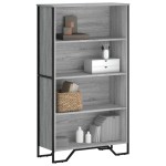 vidaXL Bibliotecă, gri sonoma, 80x31x137,5 cm, lemn prelucrat vidaXL Bibliotecă, gri sonoma, 80x31x137,5 cm, lemn prelucrat