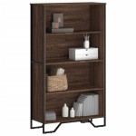 vidaXL Bibliotecă, stejar maro, 80x31x137,5 cm, lemn prelucrat vidaXL Bibliotecă, stejar maro, 80x31x137,5 cm, lemn prelucrat