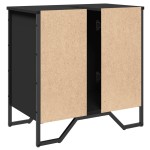 vidaXL Dulap pentru chiuvetă baie, negru, 60x35x60 cm, lemn prelucrat vidaXL Dulap pentru chiuvetă baie, negru, 60x35x60 cm, lemn prelucrat