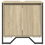 vidaXL Dulap chiuvetă baie, stejar sonoma, 60x35x60 cm, lemn prelucrat vidaXL Dulap chiuvetă baie, stejar sonoma, 60x35x60 cm, lemn prelucrat