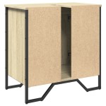 vidaXL Dulap chiuvetă baie, stejar sonoma, 60x35x60 cm, lemn prelucrat vidaXL Dulap chiuvetă baie, stejar sonoma, 60x35x60 cm, lemn prelucrat