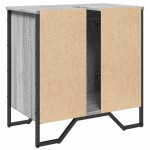 vidaXL Dulap chiuvetă baie, gri sonoma, 60x35x60 cm, lemn prelucrat vidaXL Dulap chiuvetă baie, gri sonoma, 60x35x60 cm, lemn prelucrat