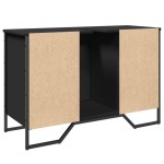 vidaXL Dulap pentru chiuvetă baie, negru, 91x35x60 cm, lemn prelucrat vidaXL Dulap pentru chiuvetă baie, negru, 91x35x60 cm, lemn prelucrat