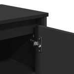 vidaXL Dulap pentru chiuvetă baie, negru, 91x35x60 cm, lemn prelucrat vidaXL Dulap pentru chiuvetă baie, negru, 91x35x60 cm, lemn prelucrat