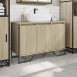 vidaXL Dulap chiuvetă baie, stejar sonoma, 91x35x60 cm, lemn prelucrat vidaXL Dulap chiuvetă baie, stejar sonoma, 91x35x60 cm, lemn prelucrat
