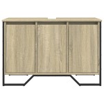vidaXL Dulap chiuvetă baie, stejar sonoma, 91x35x60 cm, lemn prelucrat vidaXL Dulap chiuvetă baie, stejar sonoma, 91x35x60 cm, lemn prelucrat