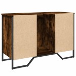 vidaXL Dulap chiuvetă baie, stejar fumuriu, 91x35x60 cm lemn prelucrat