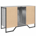 vidaXL Dulap chiuvetă baie, gri sonoma, 91x35x60 cm, lemn prelucrat