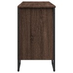 vidaXL Dulap chiuvetă de baie, stejar maro, 91x35x60 cm lemn prelucrat vidaXL Dulap chiuvetă de baie, stejar maro, 91x35x60 cm lemn prelucrat