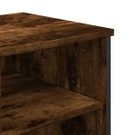 vidaXL Dulap chiuvetă baie, stejar fumuriu, 91x35x60 cm lemn prelucrat