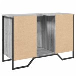 vidaXL Dulap chiuvetă baie, gri sonoma, 91x35x60 cm, lemn prelucrat vidaXL Dulap chiuvetă baie, gri sonoma, 91x35x60 cm, lemn prelucrat