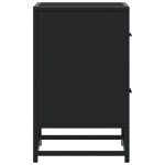 vidaXL Noptiere, 2 buc., negru, 40x31x50 cm, lemn prelucrat