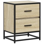 vidaXL Noptieră, stejar sonoma, 40x31x50 cm, lemn prelucrat vidaXL Noptieră, stejar sonoma, 40x31x50 cm, lemn prelucrat