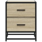 vidaXL Noptieră, stejar sonoma, 40x31x50 cm, lemn prelucrat vidaXL Noptieră, stejar sonoma, 40x31x50 cm, lemn prelucrat