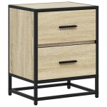 vidaXL Noptiere, 2 buc., stejar sonoma, 40x31x50 cm, lemn compozit vidaXL Noptiere, 2 buc., stejar sonoma, 40x31x50 cm, lemn compozit