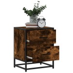 vidaXL Noptiere, 2 buc., stejar fumuriu, 40x31x50 cm, lemn compozit vidaXL Noptiere, 2 buc., stejar fumuriu, 40x31x50 cm, lemn compozit