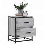 vidaXL Noptiere, 2 buc., gri sonoma, 40x31x50 cm, lemn compozit