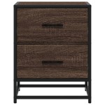 vidaXL Noptiere, 2 buc., stejar maro, 40x31x50 cm, lemn compozit