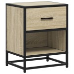vidaXL Noptieră, stejar sonoma, 40x31x50 cm, lemn prelucrat vidaXL Noptieră, stejar sonoma, 40x31x50 cm, lemn prelucrat
